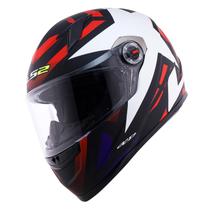 Capacete Ls2 Classic Ff358 Starwar vermelho branco preto Capacete Ls2 Classic Ff358 Starwar vermelho branco preto