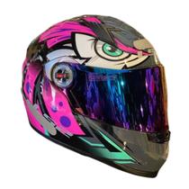 Capacete Ls2 Classic Ff358 Tribal Rosa Feminino Lançamento