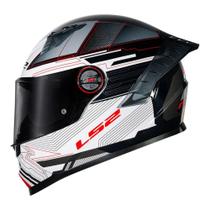 Capacete ls2 classic pro digital preto branco Capacete ls2 classic pro digital preto branco