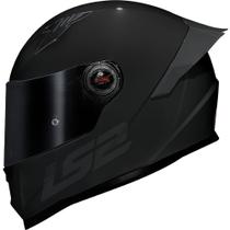 Capacete ls2 classic pro monocolor preto fosco