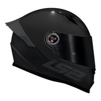 Capacete ls2 classic s monocolor preto