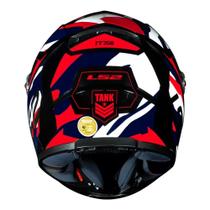 Capacete ls2 classic tank vermelho/azul - LS2 HELMETS BRASIL