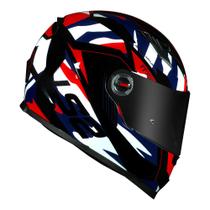 Capacete ls2 classic tank vermelho/azul