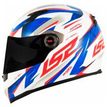 Capacete LS2 Draze Branco/ Azul/ Vermelho