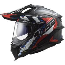 Capacete Ls2 Explorer C Mx701 Carbono Extend Matte Red