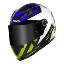 Capacete LS2 FF 358 Starwar Blue/Flo Yellon