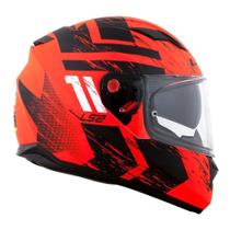 Capacete LS2 FF320 Stream Hunter Laranja/Preto Fosco