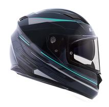 Capacete Ls2 Ff320 Stream Ixel Preto Cinza Com Viseira Solar