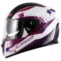 Capacete LS2 FF320 Stream Lux Branco/Rosa