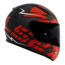 Capacete Ls2 Ff353 Cromo Preto Fosco Vermelho Capacete Ls2 Ff353 Cromo Preto Fosco Vermelho