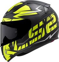 Capacete Ls2 Ff353 Rapid Cromo Matte Preto E Amarelo