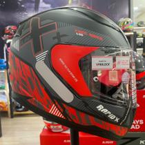 Capacete LS2 FF353 Rapid doom matte black/red