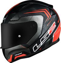 Capacete Ls2 Ff353 Rapid Doom Preto Fosco E Vermelho