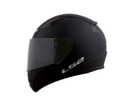 Capacete LS2 FF353 Rapid Monocolor Preto Fosco Masculino e Feminino Moto Fechado