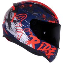 Capacete Ls2 Ff353 Rapid Naughty Fosco Azul Laranja Fluor 54