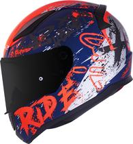 Capacete ls2 ff353 rapid naughty matte blu/fluo org