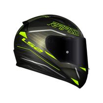 Capacete Ls2 Ff353 Rapid Rokku Preto Brilho E Amarelo Capacete Ls2 Ff353 Rapid Rokku Preto Brilho E Amarelo