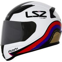 Capacete LS2 FF353 Rapid Stark Branco/Vermelho/Azul/Dourado