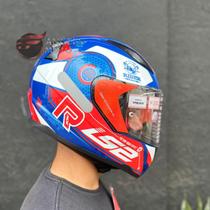 Capacete LS2 FF353 Rapid Stratus Blue Red White