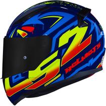 Capacete Ls2 FF353 Tagline Azul Amarelo