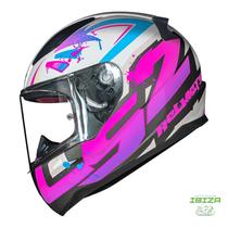 Capacete ls2 ff353 tagline bco/rs t-58
