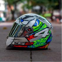 Capacete LS2 FF358 Alex Barros Silver Capacete LS2 FF358 Alex Barros Silver