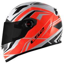 Capacete LS2 FF358 Blade Branco/Preto/Vermelho