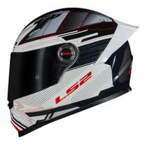 Capacete LS2 FF358 Classic S Digital Preto e Branco