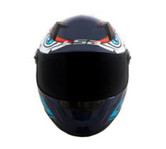 Capacete ls2 ff358 classic tribal (azul/laranja)