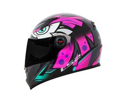 Capacete LS2 FF358 Classic Tribal Fucsia Cinza Rosa Capacete LS2 FF358 Classic Tribal Fucsia Cinza Rosa