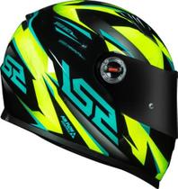 Capacete ls2 ff358 draze black/hv yellow/green