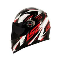 Capacete Ls2 Ff358 Draze Black White Red 58