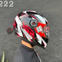 Capacete LS2 FF358 Draze Black White Red