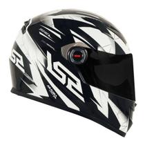 Capacete LS2 FF358 Draze BLK/WHT Capacete LS2 FF358 Draze BLK/WHT