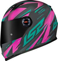 Capacete Ls2 Ff358 Draze Cinza Verde E Rosa