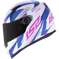 Capacete Ls2 Ff358 Draze White / Blue / Pink