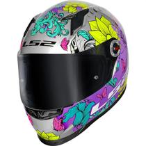 Capacete ls2 ff358 dreamcatcher silver yellow tam 56