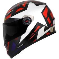 Capacete Ls2 Ff358 Esportivo Starwar Branco Com Vermelho Preto Estrela Capacete Ls2 Ff358 Esportivo Starwar Branco Com Vermelho Preto Estrela
