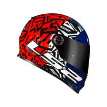 Capacete Ls2 Ff358 Memphis Laranja Azul