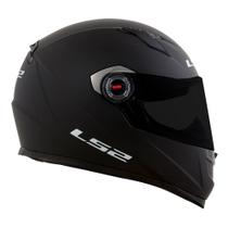 Capacete Ls2 Ff358 Monocolor Matte Black Preto Fosco Capacete Ls2 Ff358 Monocolor Matte Black Preto Fosco
