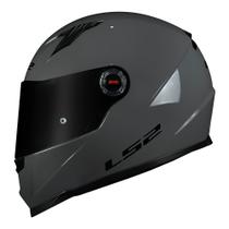 Capacete LS2 FF358 Monocolor Nardo Grey Cinza Brilhante Masculino e Feminino Capacete LS2 FF358 Monocolor Nardo Grey Cinza Brilhante Masculino e Feminino