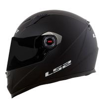 Capacete LS2 FF358 Monocolor Preto Fosco Masculino e Feminino