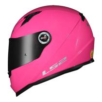Capacete Ls2 Ff358 Monocolor Rosa Feminino Lancamento