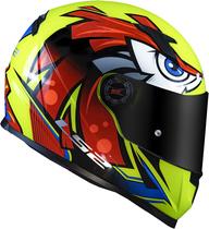 Capacete Ls2 Ff358 Original Amarelo Tribal Yellow + Viseira Fume