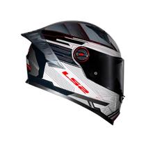 Capacete Ls2 FF358 Pro Digital Preto E Branco Capacete Ls2 FF358 Pro Digital Preto E Branco