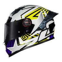Capacete Ls2 Ff358 Pro Estrela Spoiler + Viseira Fume Capacete Ls2 Ff358 Pro Estrela Spoiler + Viseira Fume