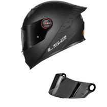Capacete LS2 FF358 Pro Monocolor Preto Fosco Mais Viseira Fumê Capacete LS2 FF358 Pro Monocolor Preto Fosco Mais Viseira Fumê