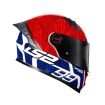Capacete Ls2 FF358 Pro Tiempo Vermelho E Azul Capacete Ls2 FF358 Pro Tiempo Vermelho E Azul