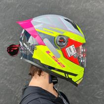 Capacete LS2 FF358 S Digital Black Yellow Capacete LS2 FF358 S Digital Black Yellow