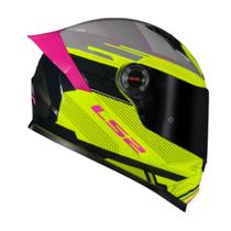 Capacete LS2 FF358 S Digital Preto Amarelo Capacete LS2 FF358 S Digital Preto Amarelo
